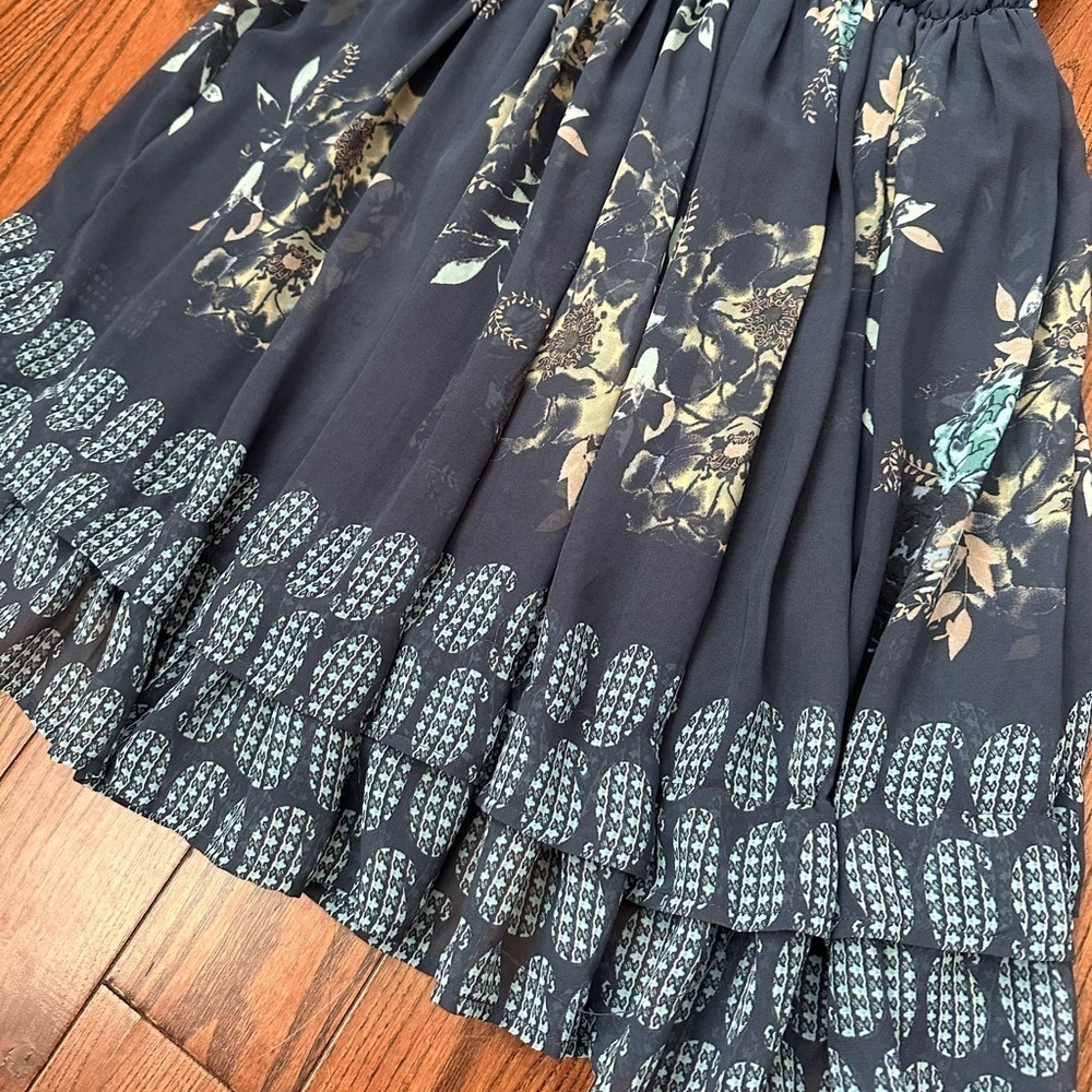 Free People Boho Mixed Floral Print Dress - Picture 5 of 9